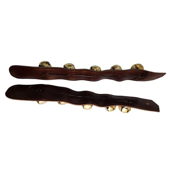 Christmas Holiday Sleigh Bells Set Of 2 For Festive Rustic Western Decor Or Craf - Picture 5 of 7